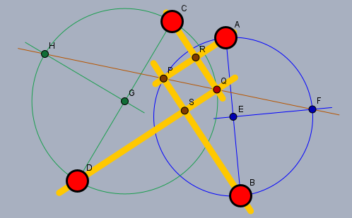 メモ/４点を通る正方形